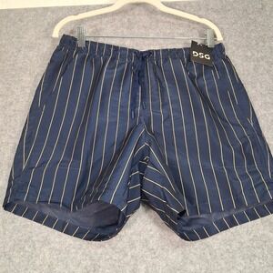DSG 6" Rec‎ Shorts Mens S Navy Pinstripe Water Repellent Relaxed Fit DAM14124DP
